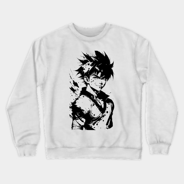 Fan Art Of Goku 04 Crewneck Sweatshirt by SanTees